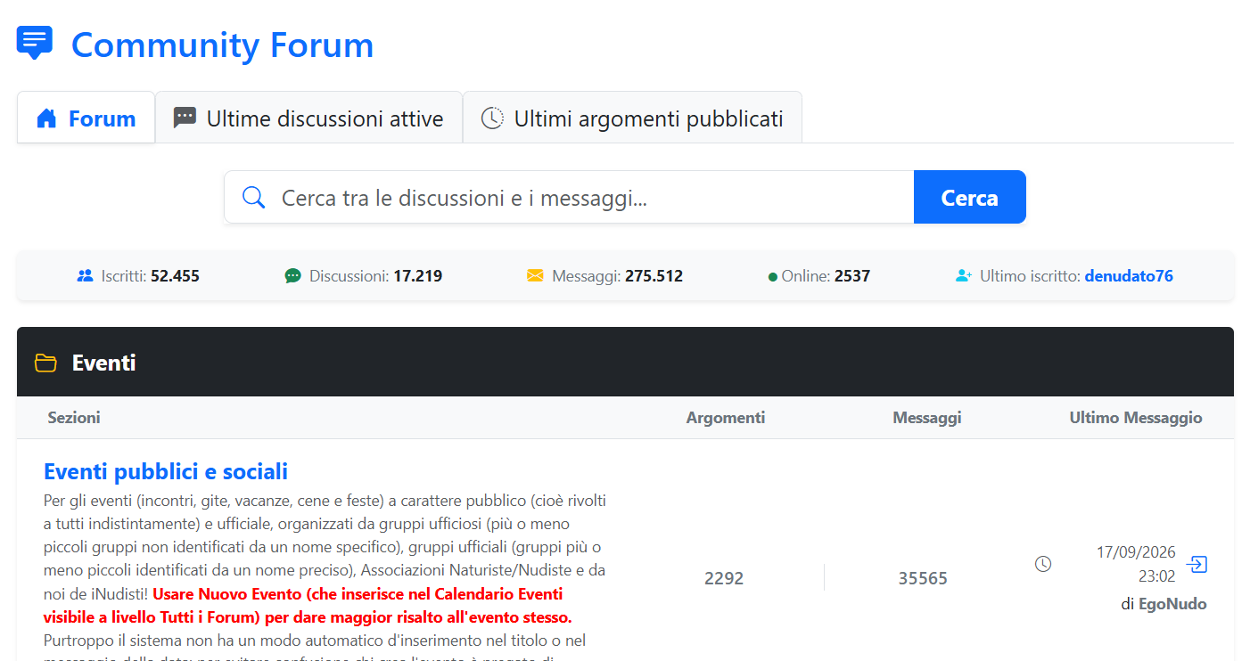 Bentornati sul Forum: Una veste tutta nuova per la nostra Community!